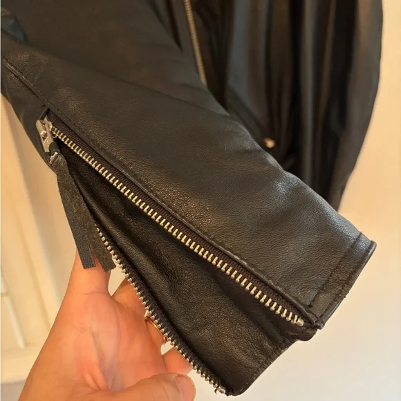 VINTAGE PRISTINE Harley-Davidson Black Leather Motorcycle Jacket - Picture 8 of 12
